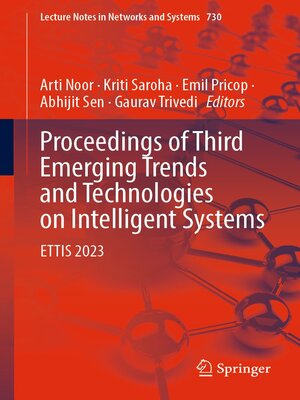cover image of Proceedings of Third Emerging Trends and Technologies on Intelligent Systems